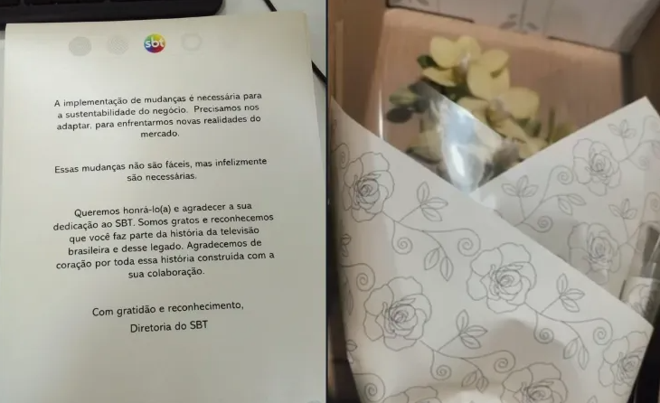 SBT demite 200 funcionários e manda flores