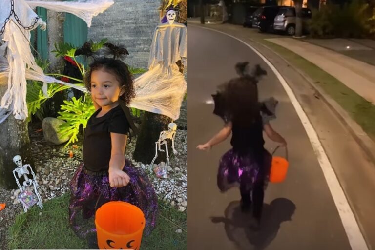 Lore Improta posta vídeo de Liz apavorada no Halloween: ‘Muito assustador’