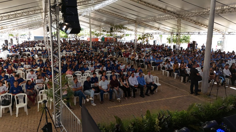 Estudantes participam de aulão preparatório para o Enem realizado na Bahia.