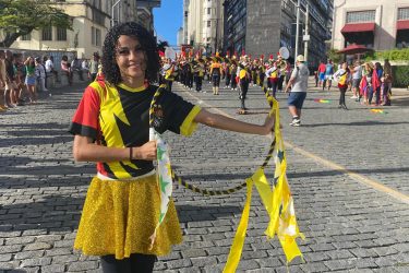 Fanfarras no desfile de 7 de setembro na Bahia