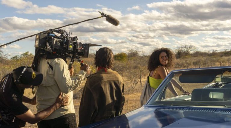 Uiliana Lima e Agatha Moreira em gravação - foto de Antonny Carvalho