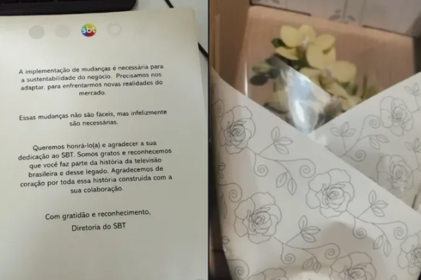 SBT demite 200 funcionários e manda flores