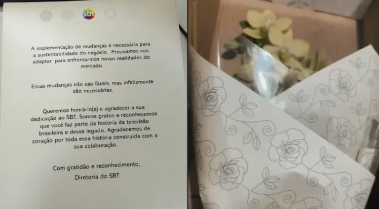 SBT demite 200 funcionários e manda flores