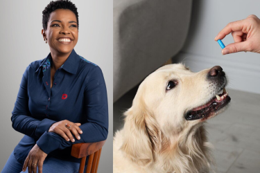 Veterinária e remédio