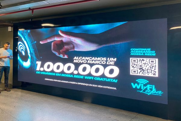 Wi-Fi gratuito na Estação da Lapa atinge a marca de 1 milhão de acessos