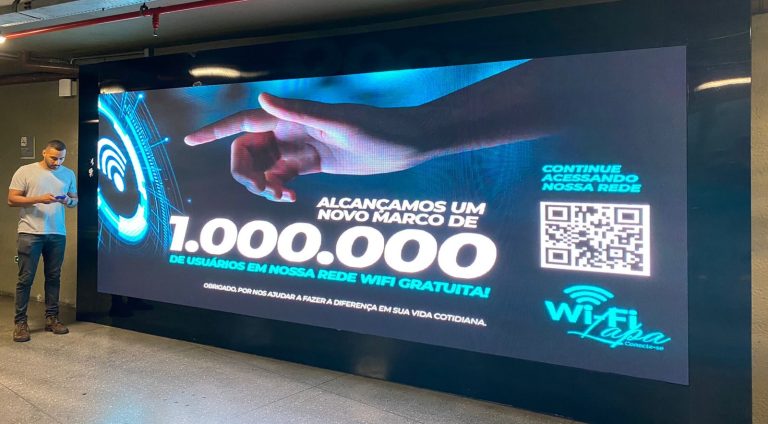 Wi-Fi gratuito na Estação da Lapa atinge a marca de 1 milhão de acessos
