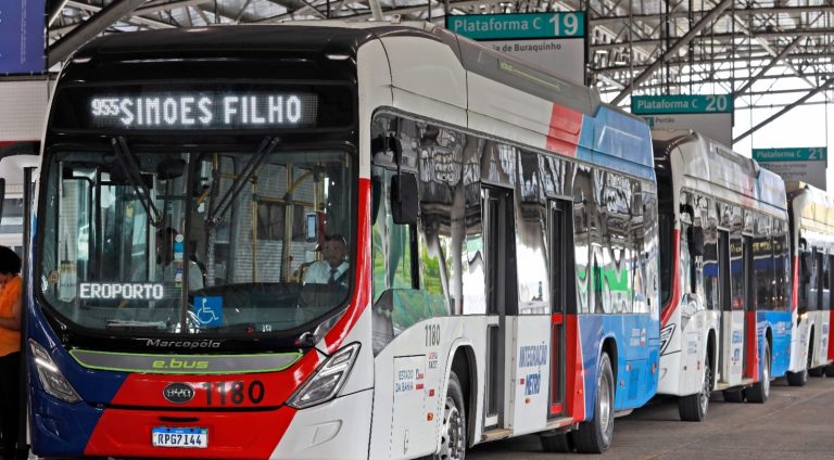 ônibus elétrico região metropolitana de Salvador