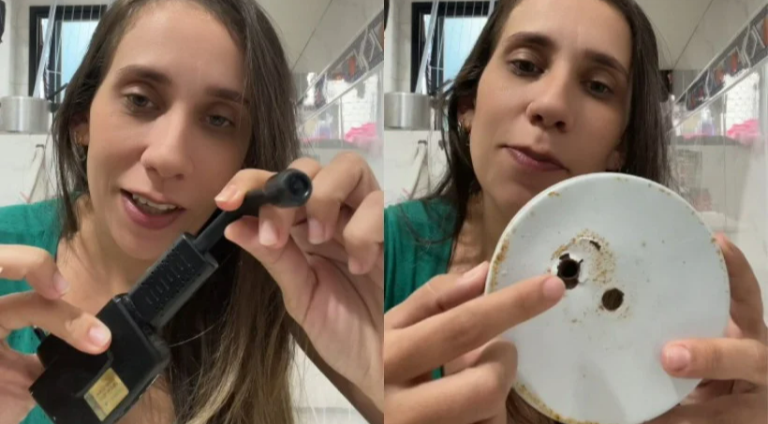 Mulher encontra câmera escondida no banheiro de casa