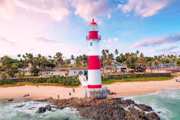 Salvador,,Bahia,,Brazil.,July,22,,2022.,Sunset,At,Itapuã,Or
