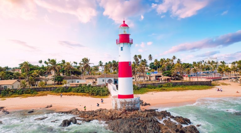 Salvador,,Bahia,,Brazil.,July,22,,2022.,Sunset,At,Itapuã,Or