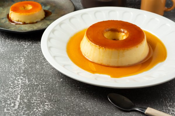 condensed milk pudding or 'pudim de leite condensado' in portuguese. traditional dessert also known as flan