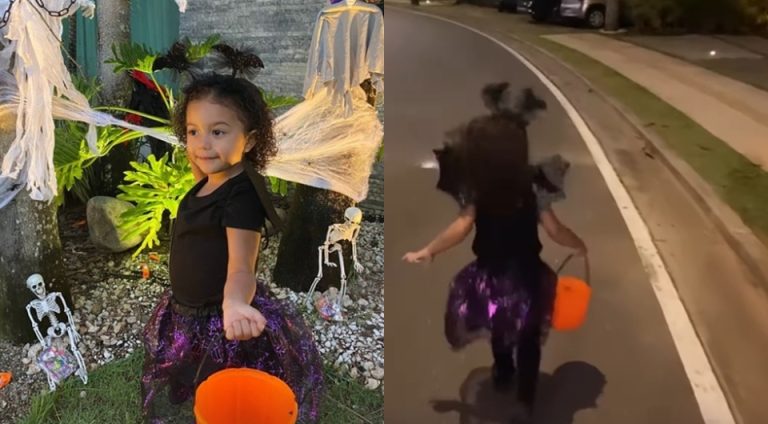 Lore Improta posta vídeo de Liz apavorada no Halloween: ‘Muito assustador’